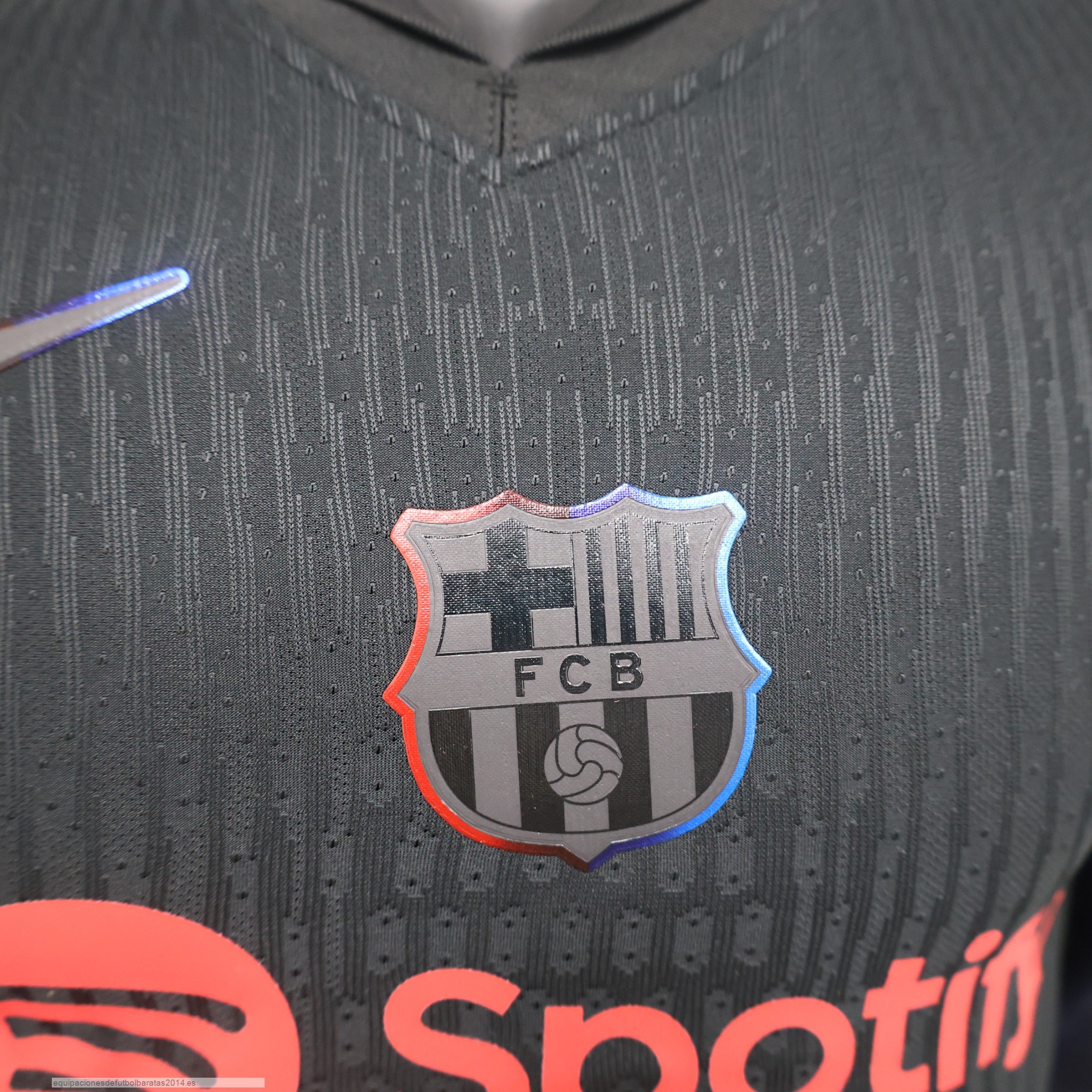 Nuevo 2ª Jugadores Camiseta Barcelona 24/25 Negro Baratas